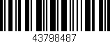 Código de barras (EAN, GTIN, SKU, ISBN): '43798487'