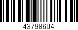 Código de barras (EAN, GTIN, SKU, ISBN): '43798604'