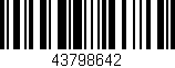 Código de barras (EAN, GTIN, SKU, ISBN): '43798642'
