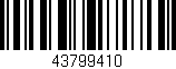 Código de barras (EAN, GTIN, SKU, ISBN): '43799410'