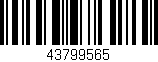 Código de barras (EAN, GTIN, SKU, ISBN): '43799565'