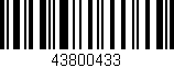 Código de barras (EAN, GTIN, SKU, ISBN): '43800433'