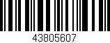 Código de barras (EAN, GTIN, SKU, ISBN): '43805607'