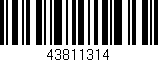 Código de barras (EAN, GTIN, SKU, ISBN): '43811314'