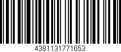 Código de barras (EAN, GTIN, SKU, ISBN): '4381131771653'
