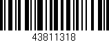 Código de barras (EAN, GTIN, SKU, ISBN): '43811318'