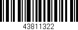 Código de barras (EAN, GTIN, SKU, ISBN): '43811322'