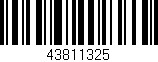 Código de barras (EAN, GTIN, SKU, ISBN): '43811325'