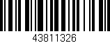 Código de barras (EAN, GTIN, SKU, ISBN): '43811326'