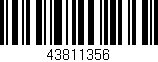 Código de barras (EAN, GTIN, SKU, ISBN): '43811356'
