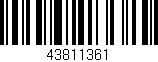 Código de barras (EAN, GTIN, SKU, ISBN): '43811361'