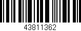 Código de barras (EAN, GTIN, SKU, ISBN): '43811362'