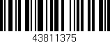 Código de barras (EAN, GTIN, SKU, ISBN): '43811375'