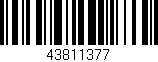 Código de barras (EAN, GTIN, SKU, ISBN): '43811377'