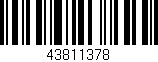 Código de barras (EAN, GTIN, SKU, ISBN): '43811378'