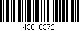 Código de barras (EAN, GTIN, SKU, ISBN): '43818372'