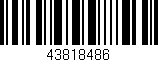 Código de barras (EAN, GTIN, SKU, ISBN): '43818486'