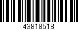 Código de barras (EAN, GTIN, SKU, ISBN): '43818518'