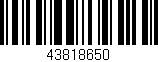 Código de barras (EAN, GTIN, SKU, ISBN): '43818650'