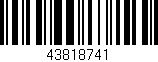 Código de barras (EAN, GTIN, SKU, ISBN): '43818741'