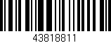 Código de barras (EAN, GTIN, SKU, ISBN): '43818811'