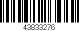 Código de barras (EAN, GTIN, SKU, ISBN): '43833276'