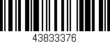 Código de barras (EAN, GTIN, SKU, ISBN): '43833376'