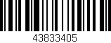 Código de barras (EAN, GTIN, SKU, ISBN): '43833405'