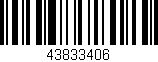 Código de barras (EAN, GTIN, SKU, ISBN): '43833406'