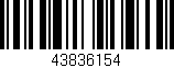 Código de barras (EAN, GTIN, SKU, ISBN): '43836154'