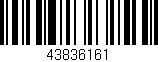 Código de barras (EAN, GTIN, SKU, ISBN): '43836161'