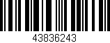 Código de barras (EAN, GTIN, SKU, ISBN): '43836243'