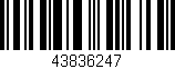 Código de barras (EAN, GTIN, SKU, ISBN): '43836247'