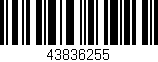 Código de barras (EAN, GTIN, SKU, ISBN): '43836255'