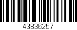 Código de barras (EAN, GTIN, SKU, ISBN): '43836257'