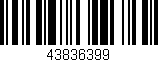 Código de barras (EAN, GTIN, SKU, ISBN): '43836399'
