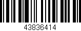 Código de barras (EAN, GTIN, SKU, ISBN): '43836414'