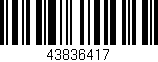 Código de barras (EAN, GTIN, SKU, ISBN): '43836417'