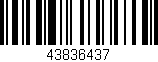 Código de barras (EAN, GTIN, SKU, ISBN): '43836437'
