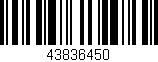 Código de barras (EAN, GTIN, SKU, ISBN): '43836450'