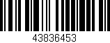Código de barras (EAN, GTIN, SKU, ISBN): '43836453'