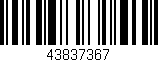 Código de barras (EAN, GTIN, SKU, ISBN): '43837367'