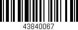 Código de barras (EAN, GTIN, SKU, ISBN): '43840067'