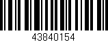 Código de barras (EAN, GTIN, SKU, ISBN): '43840154'