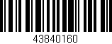 Código de barras (EAN, GTIN, SKU, ISBN): '43840160'