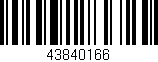 Código de barras (EAN, GTIN, SKU, ISBN): '43840166'