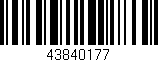 Código de barras (EAN, GTIN, SKU, ISBN): '43840177'