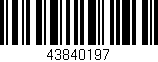Código de barras (EAN, GTIN, SKU, ISBN): '43840197'