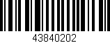 Código de barras (EAN, GTIN, SKU, ISBN): '43840202'