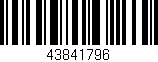 Código de barras (EAN, GTIN, SKU, ISBN): '43841796'